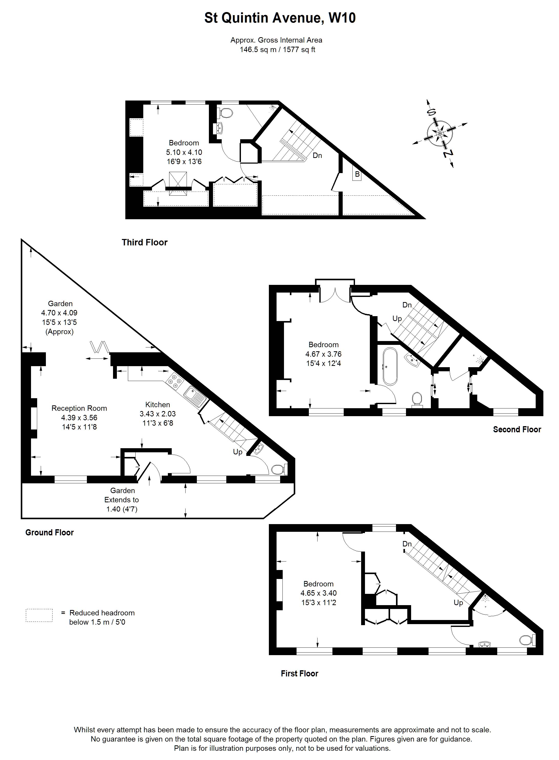 3 Bedrooms  to rent in St Quintin Avenue, London W10