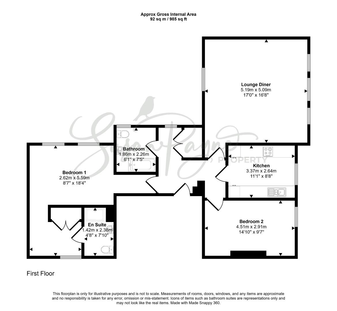 7 Tennyson Rise, Whitecroft Park, Newport floorplan