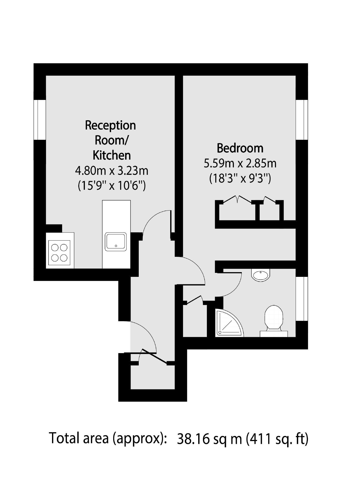 Flat 2, 2B, Shaftesbury Avenue, Harrow floorplan