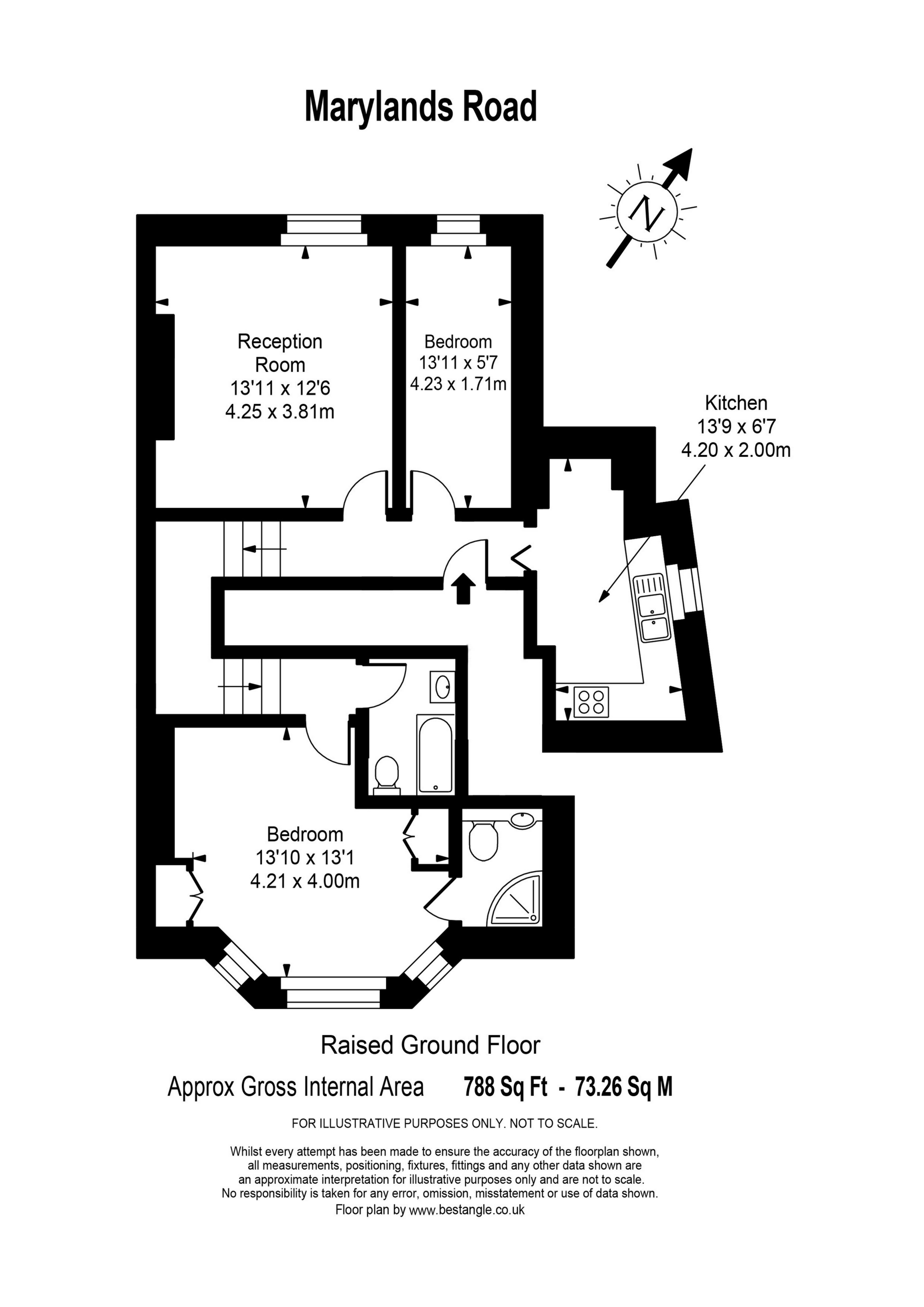 2 Bedrooms Flat for sale in Ground Floor, Marylands Road, Maida Vale W9