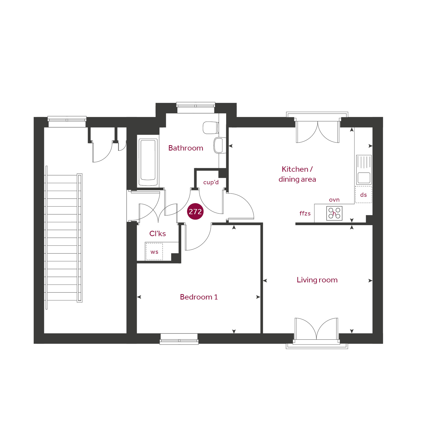 272, Farleigh Hill, Tovil floorplan