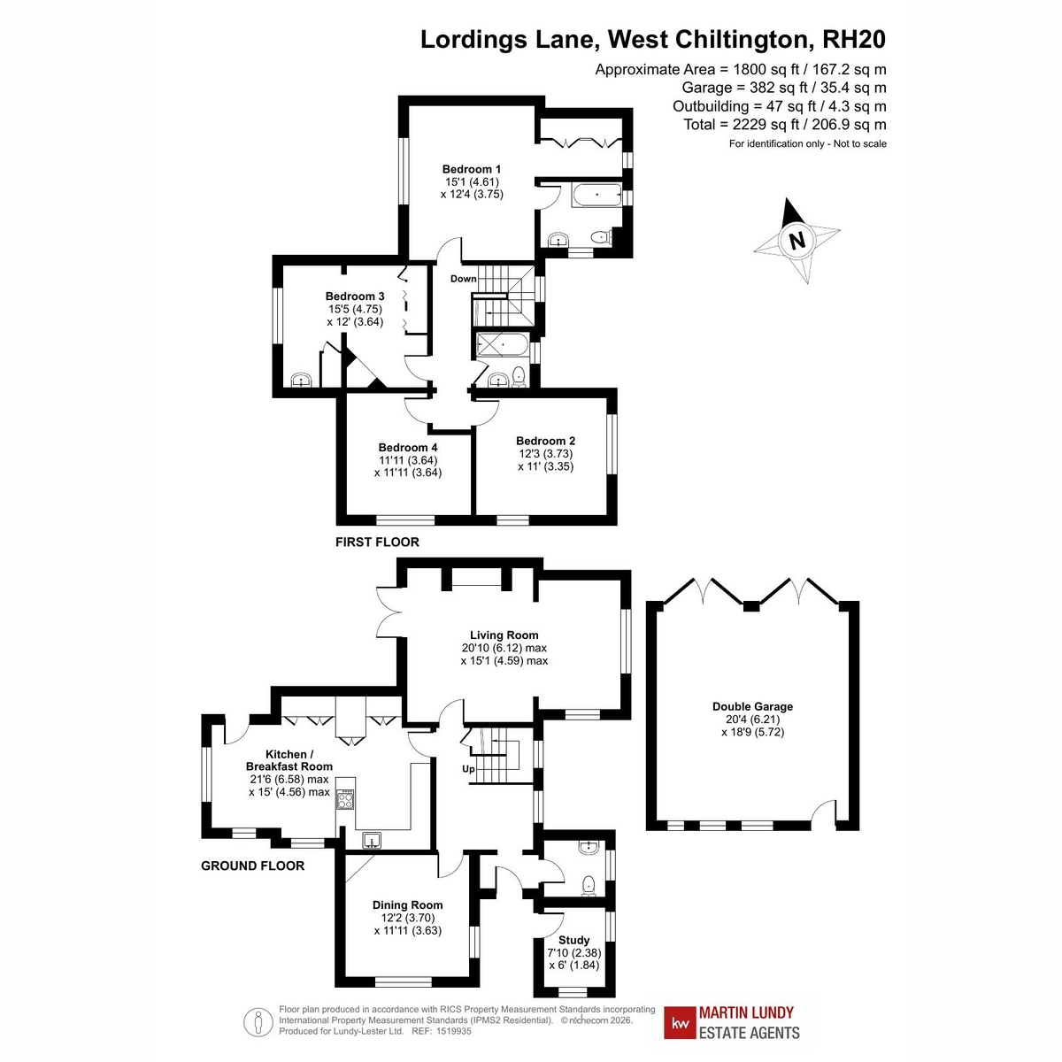 Firlands, Lordings Lane, West Chiltington floorplan