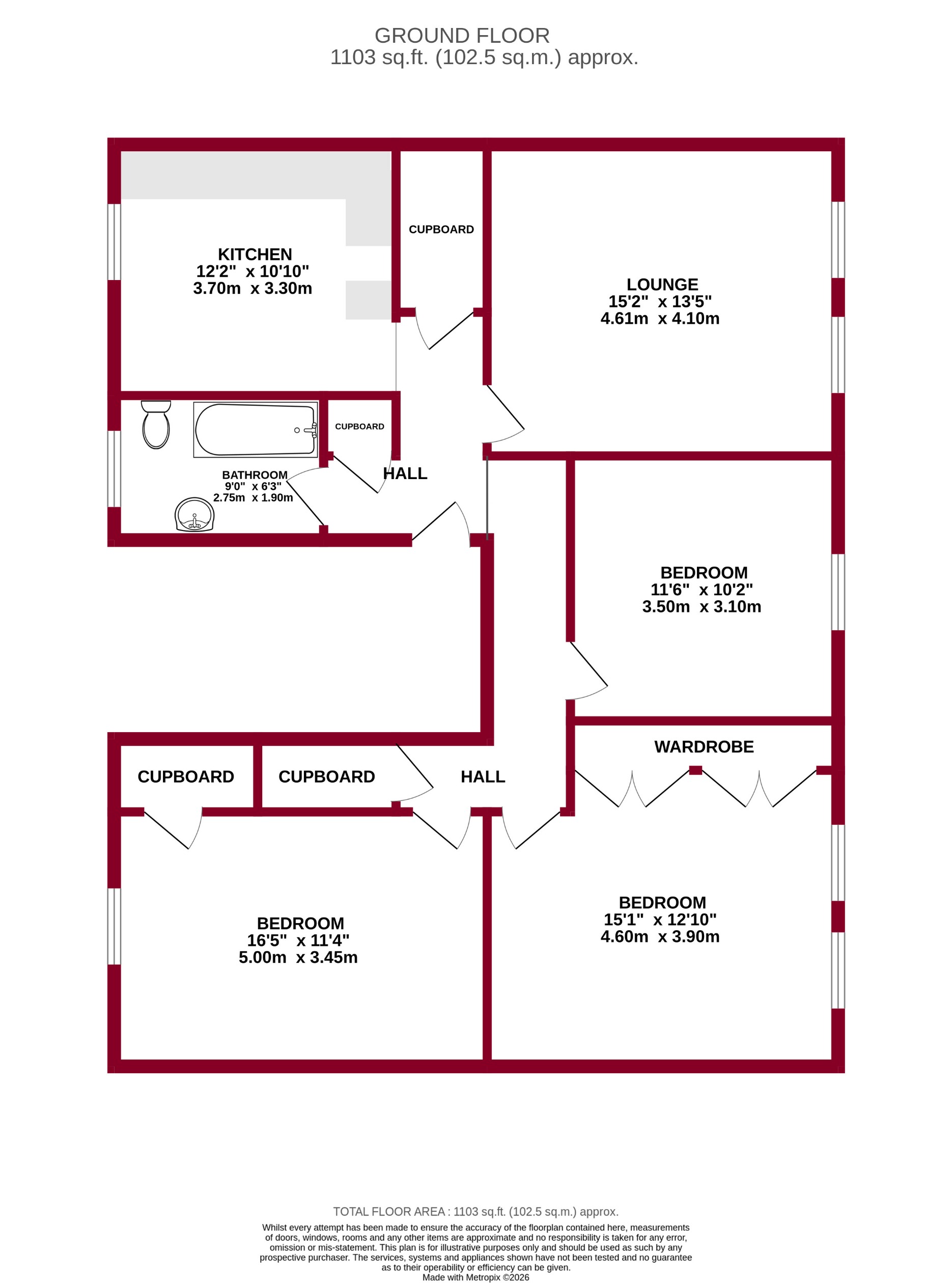 2/0, 45, Cleghorn Street, Dundee floorplan