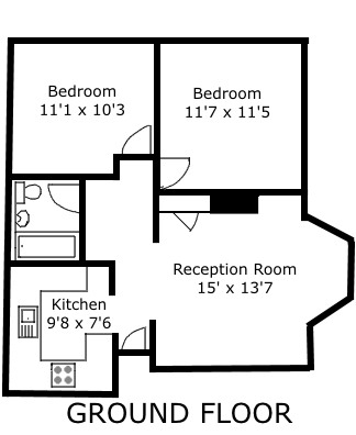 2 Bedrooms Flat for sale in Perry Street Gardens, Chislehurst, Kent BR7