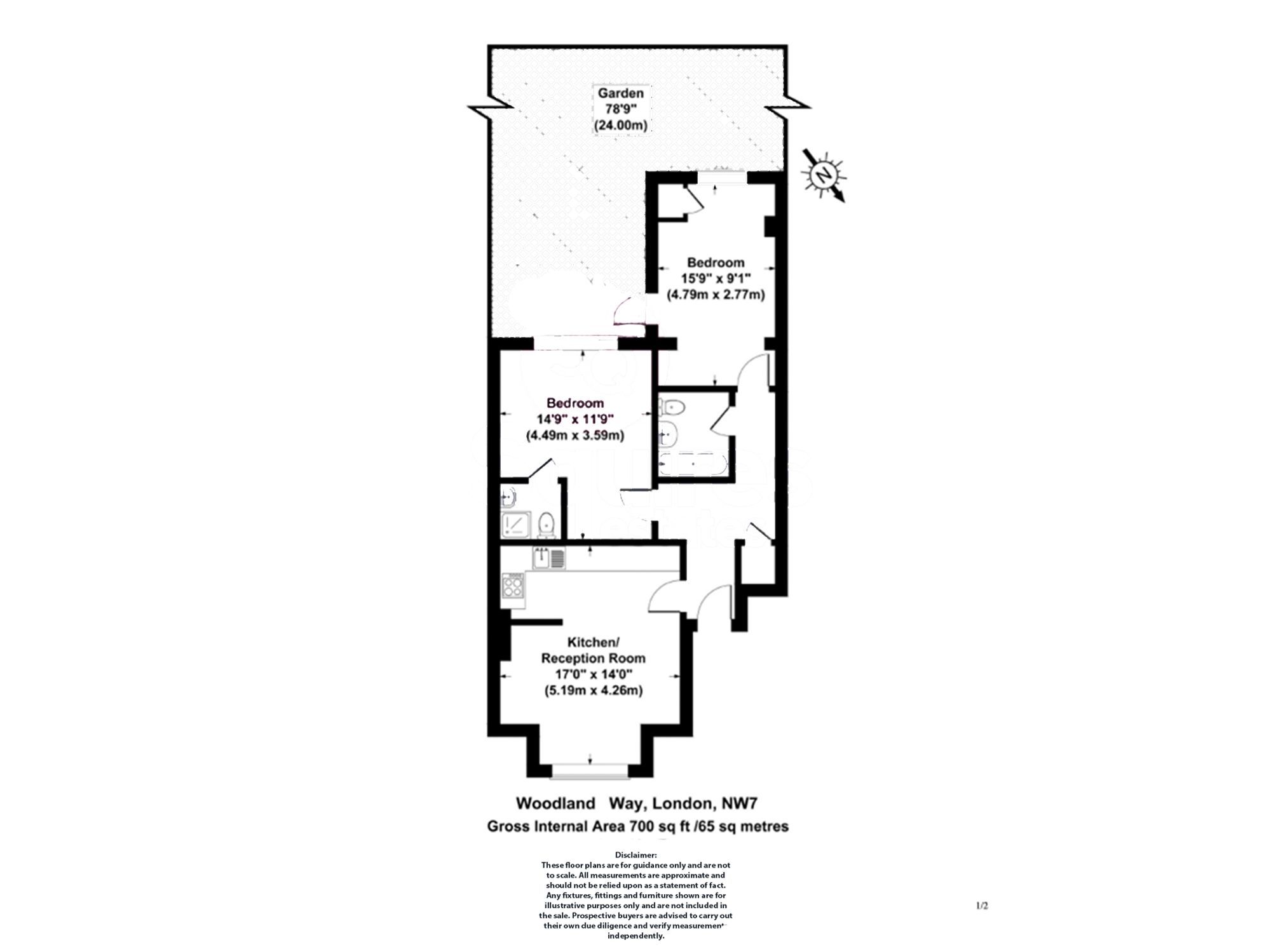 29A Woodland Way, London floorplan