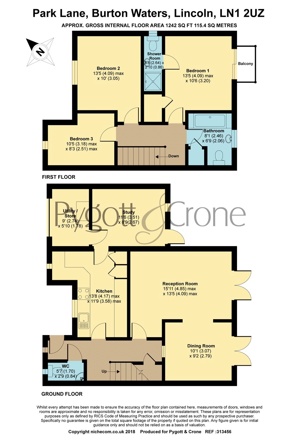 3 Bedrooms Semi-detached house for sale in Park Lane, Burton Waters LN1