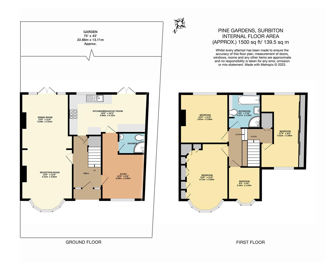 Pine Gardens, Berrylands, Surbiton KT5, 4 bedroom semidetached house
