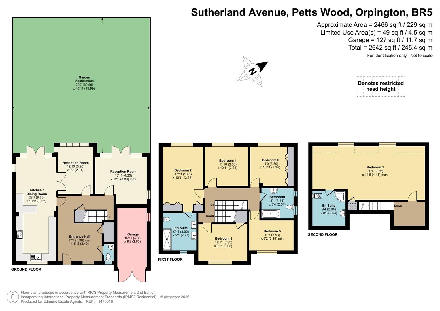 69, Sutherland Avenue, Petts Wood Orpington floorplan