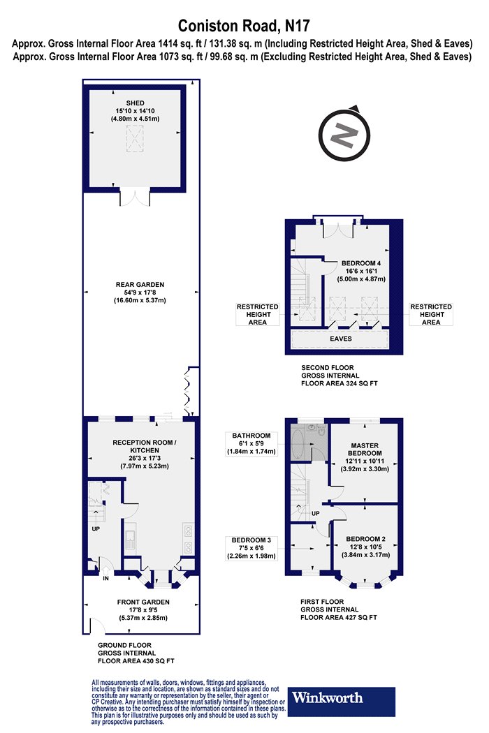 60, Coniston Road, London floorplan
