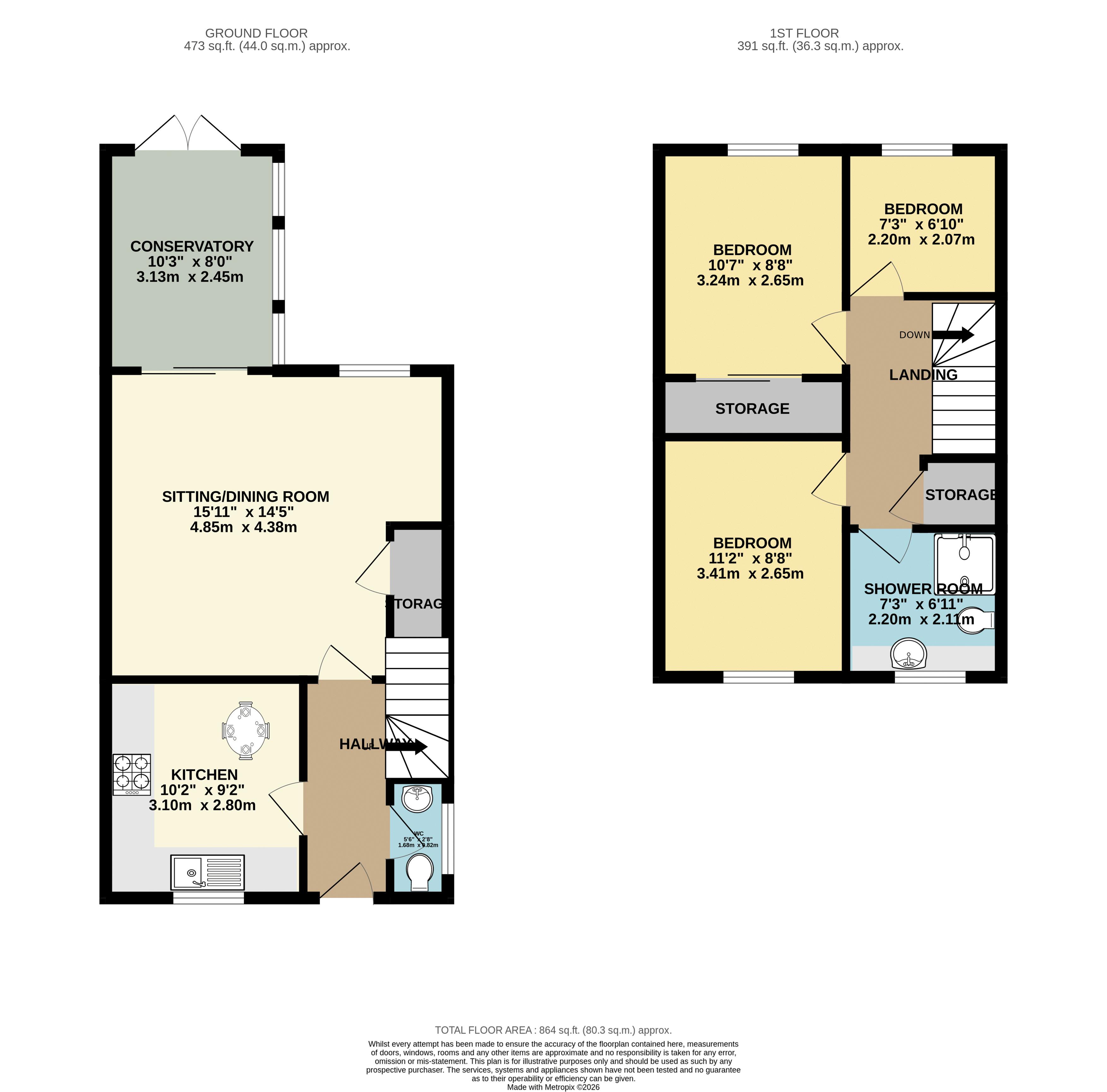 99, The Pastures, Hereford floorplan