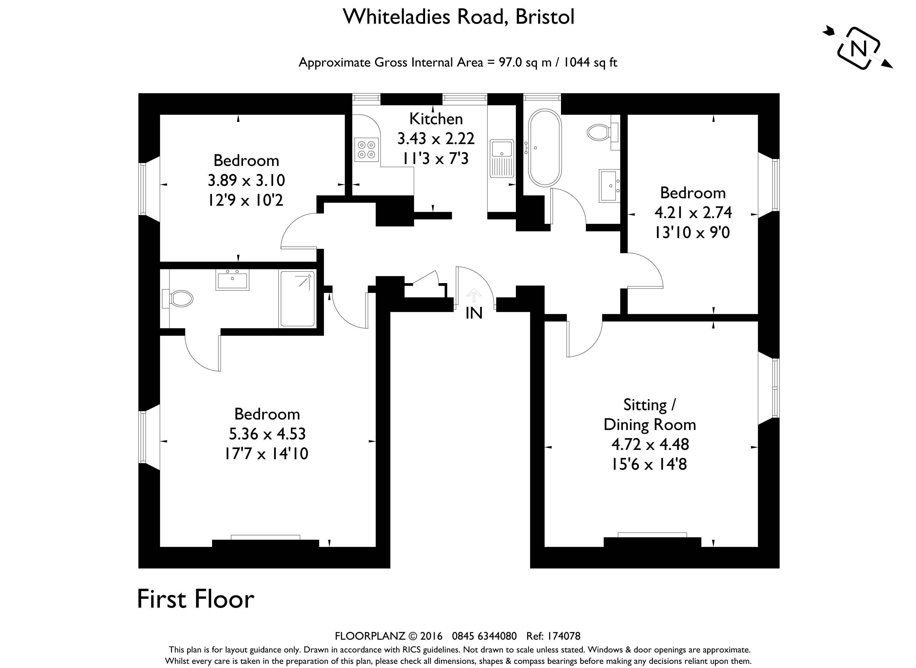 3 Bedrooms Flat to rent in Clifton Down Shopping Centre, Whiteladies Road, Clifton, Bristol BS8