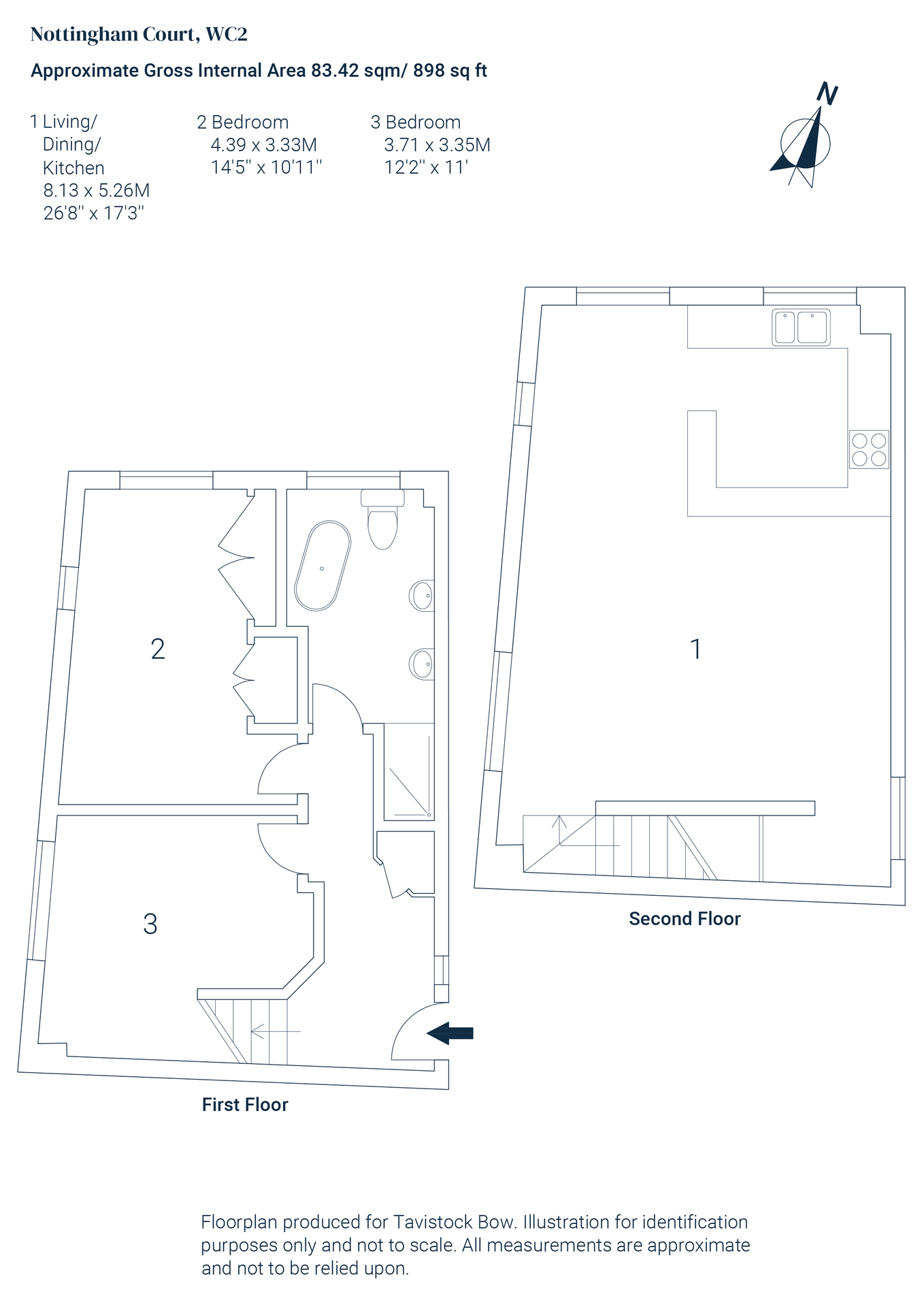 Flat B, London floorplan