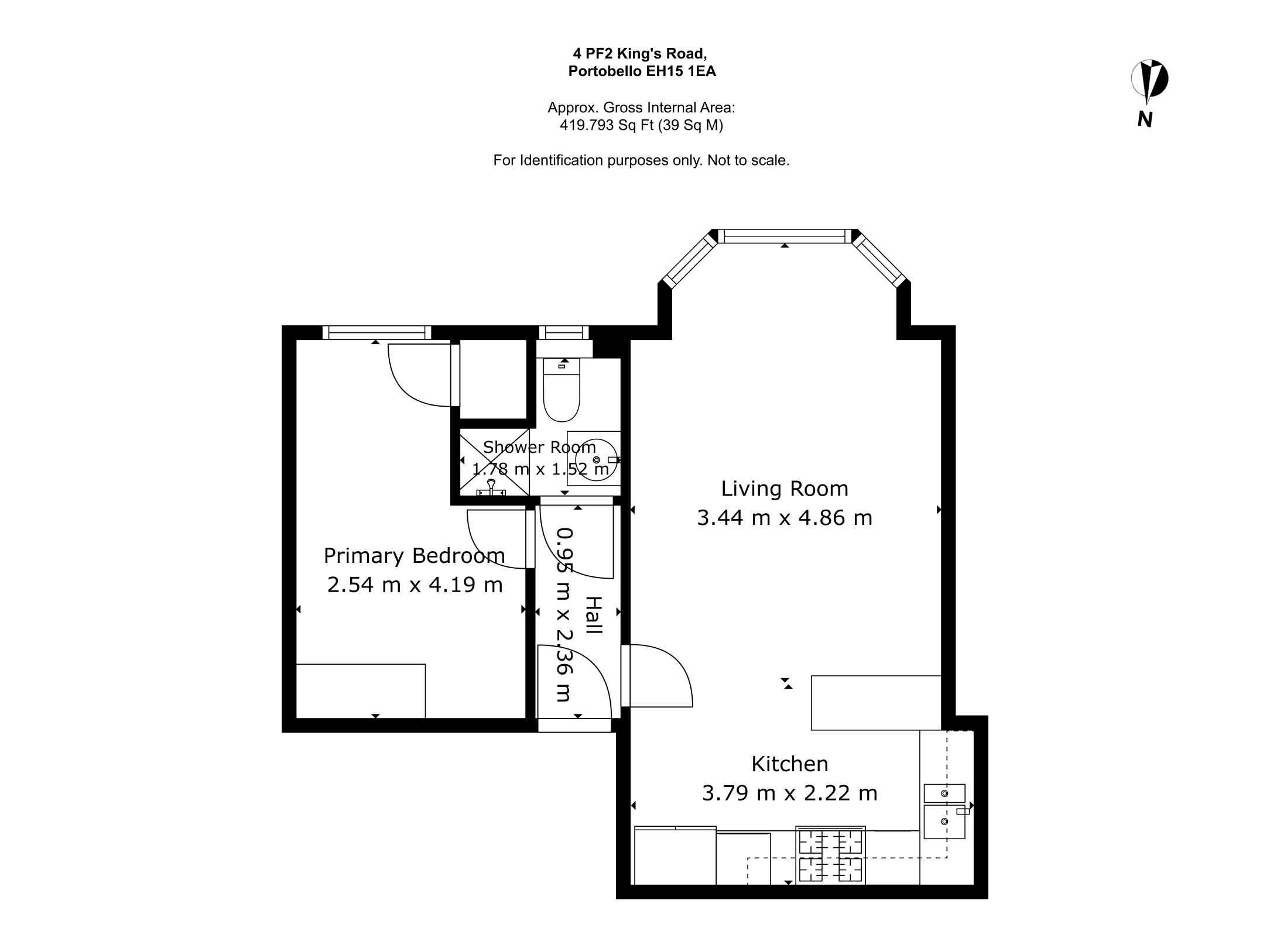 pf2, 4, Kings Road, Edinburgh floorplan