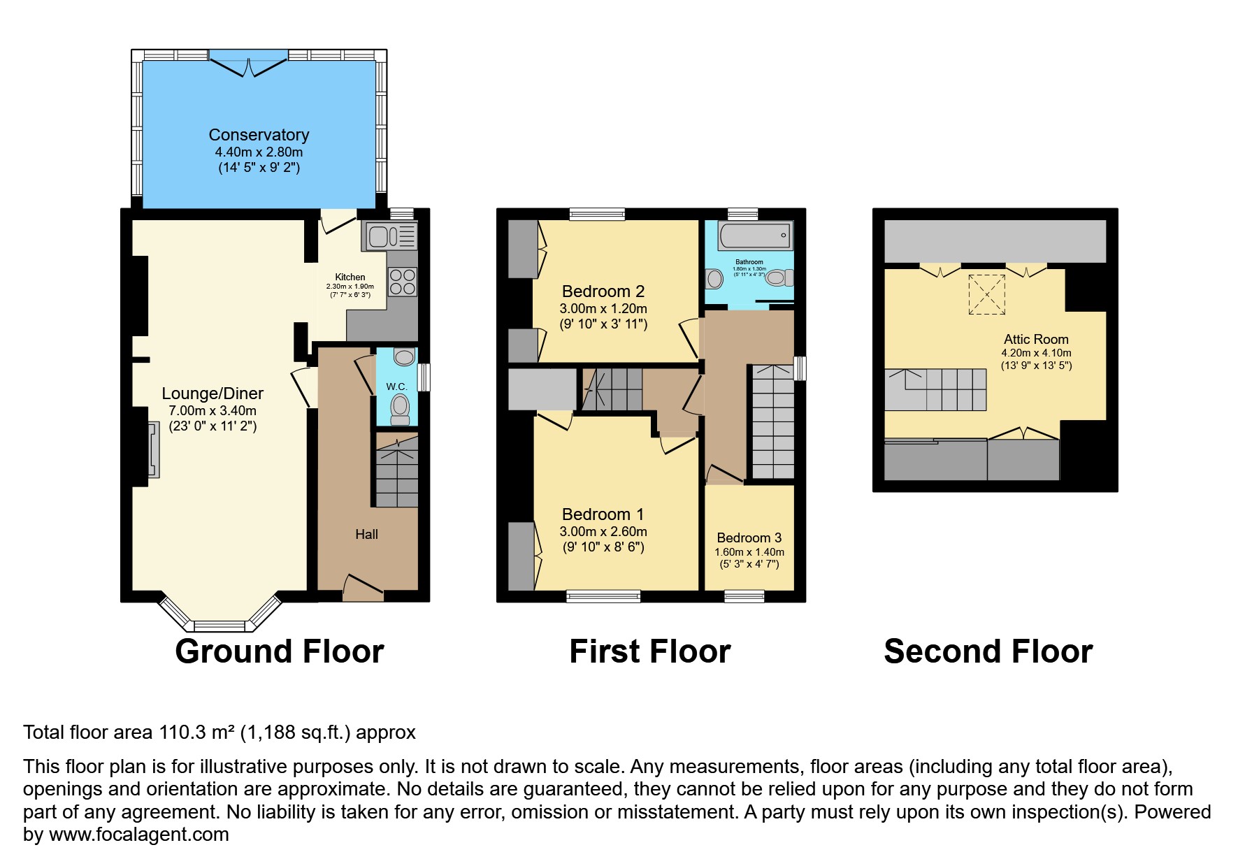 104, Worksop Road, Sheffield floorplan