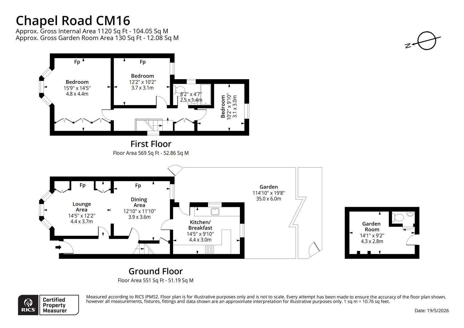 11, Chapel Road, Epping floorplan