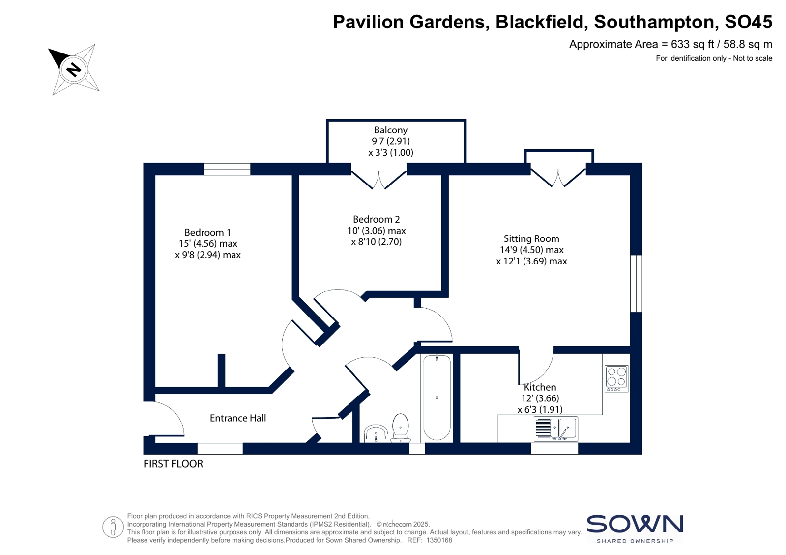 3, Pavilion Gardens, Southampton floorplan