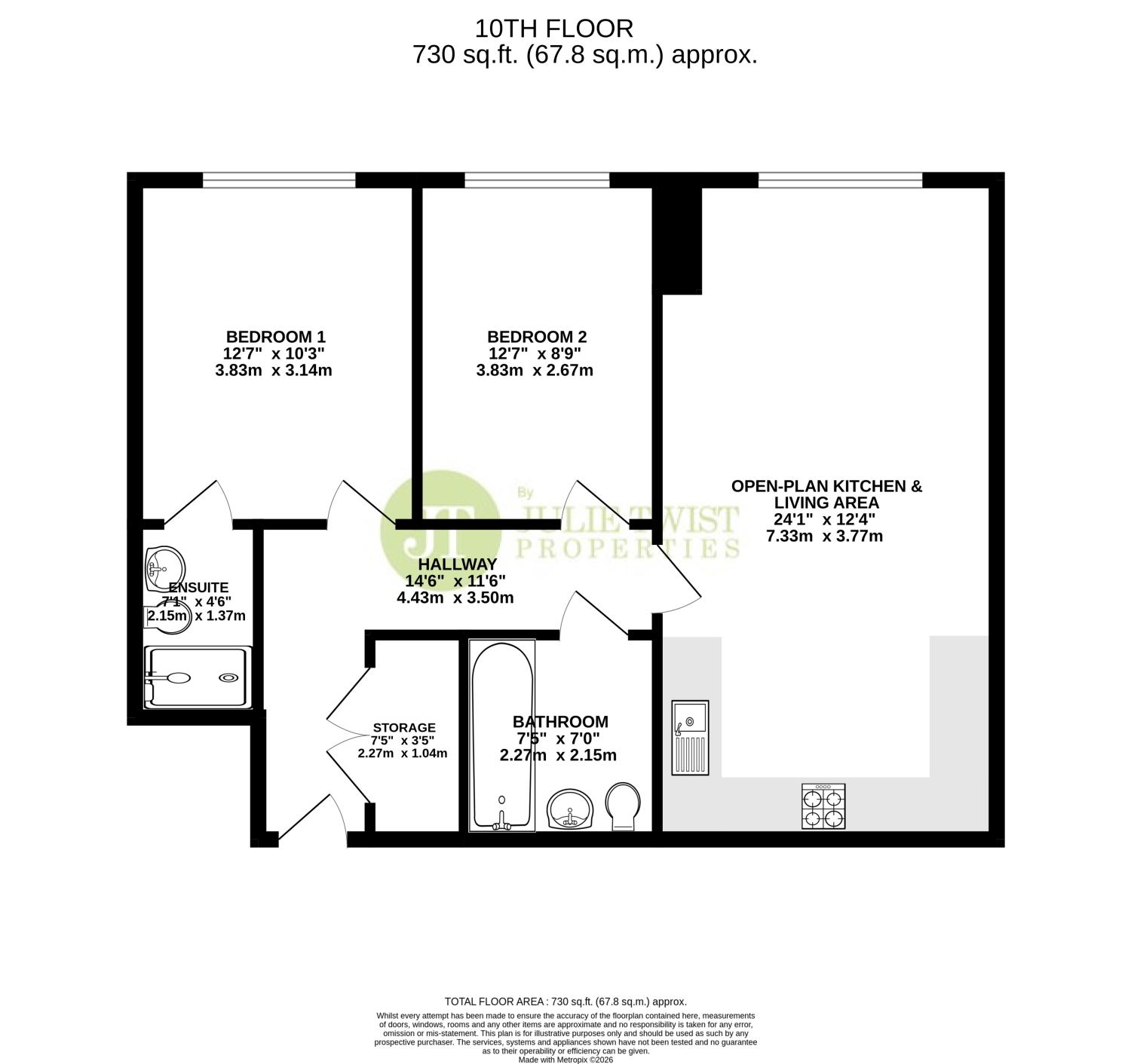 Apartment 1003, 7 Bankside Boulevard, Manchester floorplan
