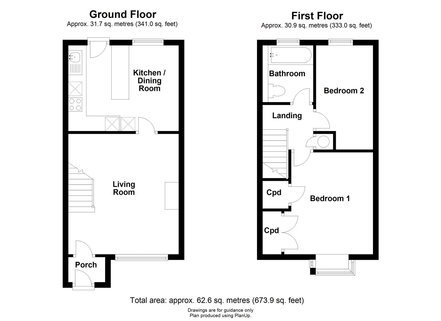 2 Bedrooms Terraced house for sale in Tamarin Gardens, Cherry Hinton, Cambridge CB1