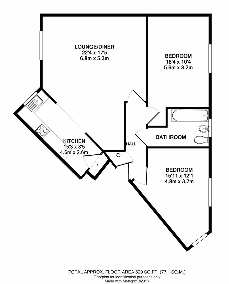 2 Bedrooms Flat for sale in Yersin Court, Old Town, Swindon SN1
