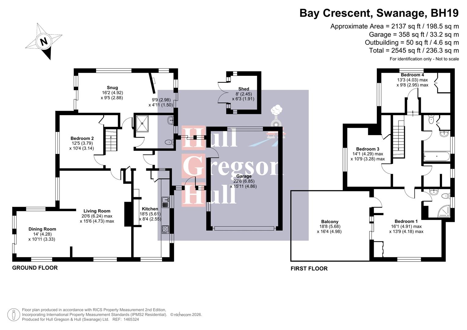 44, Bay Crescent, Swanage floorplan