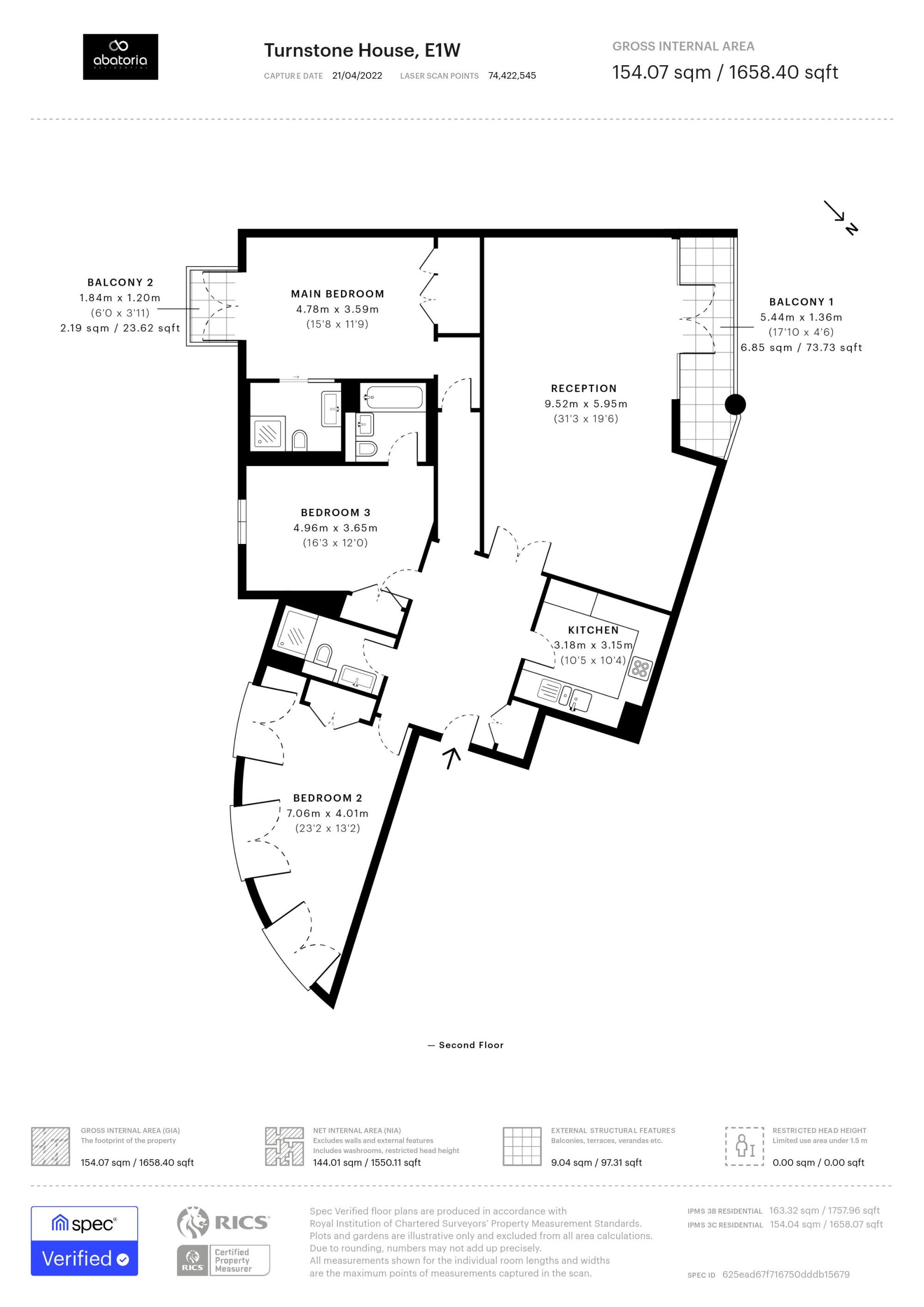 Turnstone House, St Katharine Docks floorplan