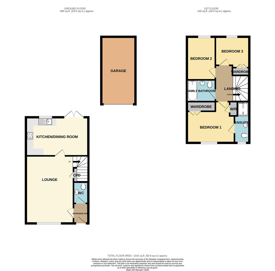 81, Levett Grange, Rugeley floorplan