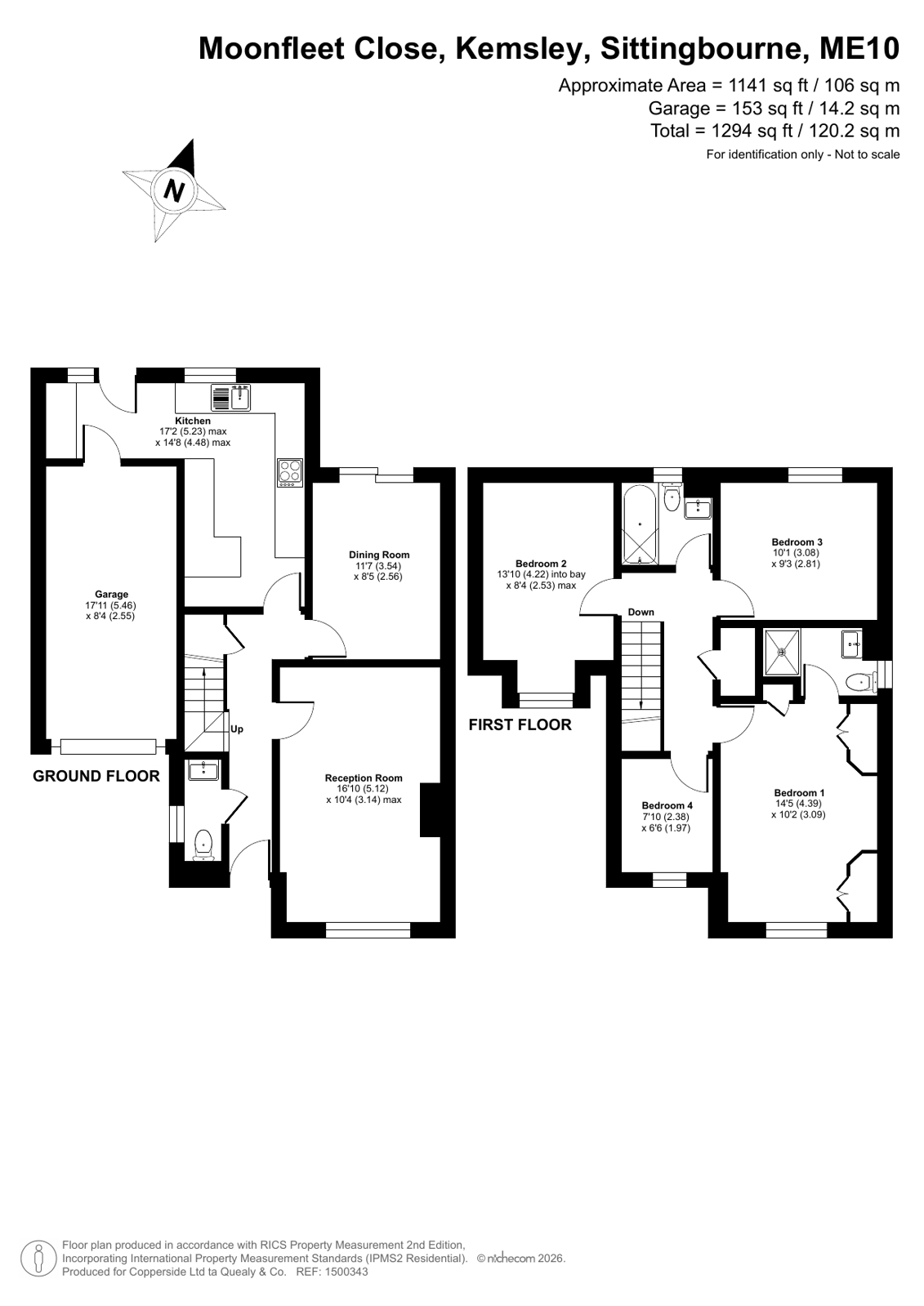 15, Moonfleet Close, Sittingbourne floorplan