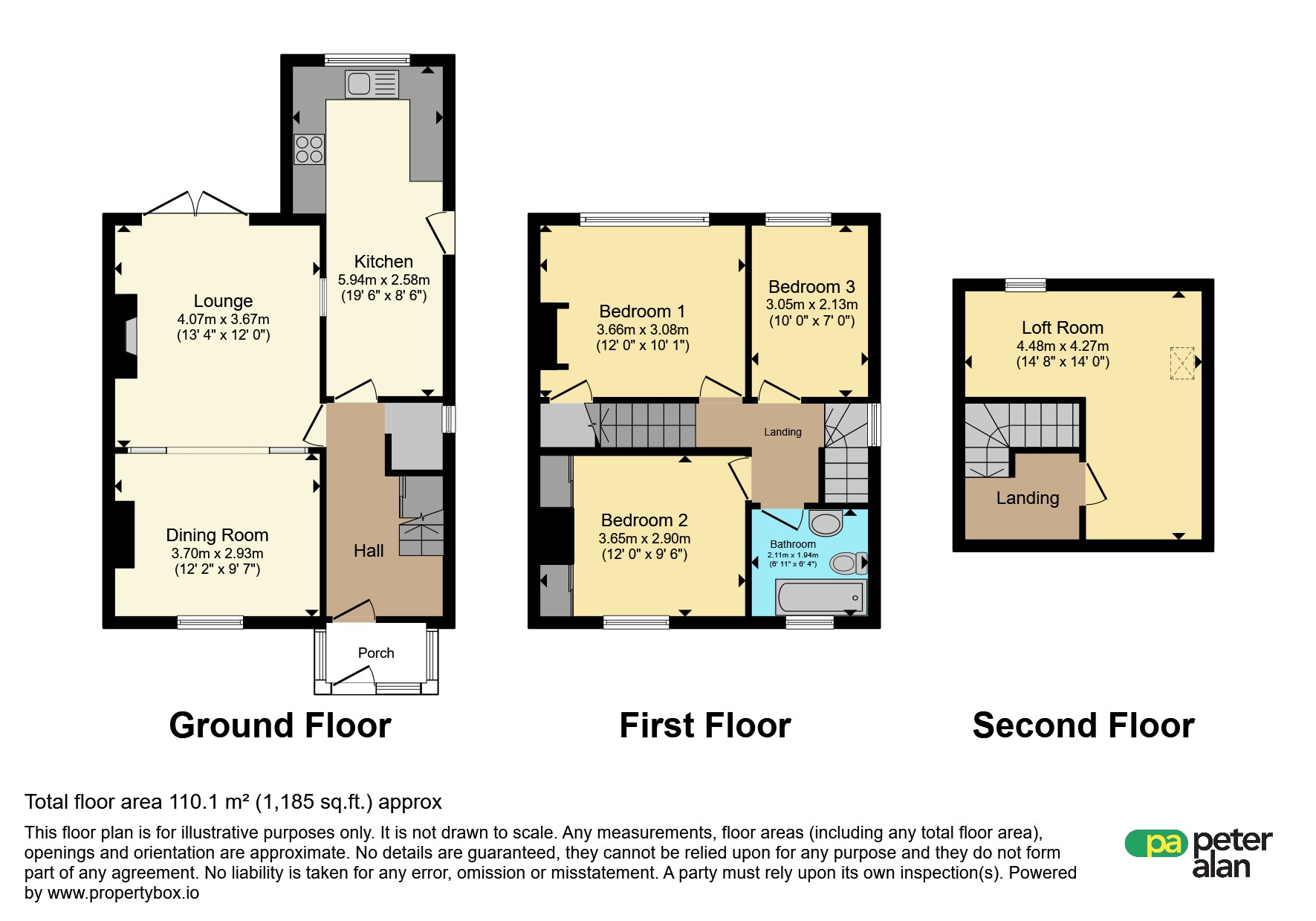 22, Charteris Road, Cardiff floorplan