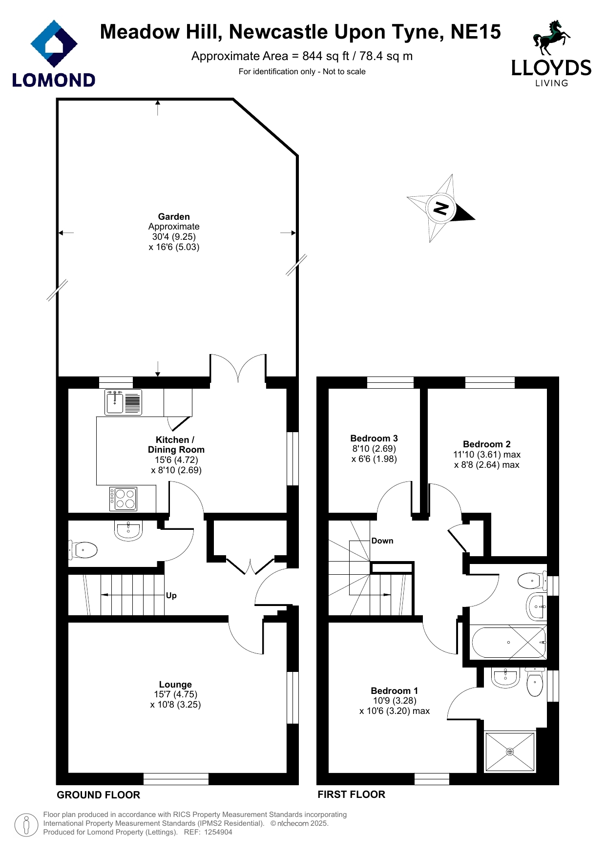 57, Lavender Way, Cramlington floorplan