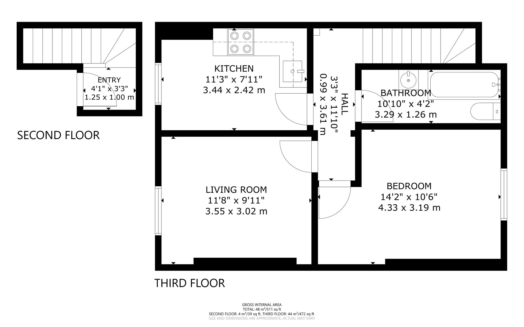 St Mary's Terrace, London floorplan