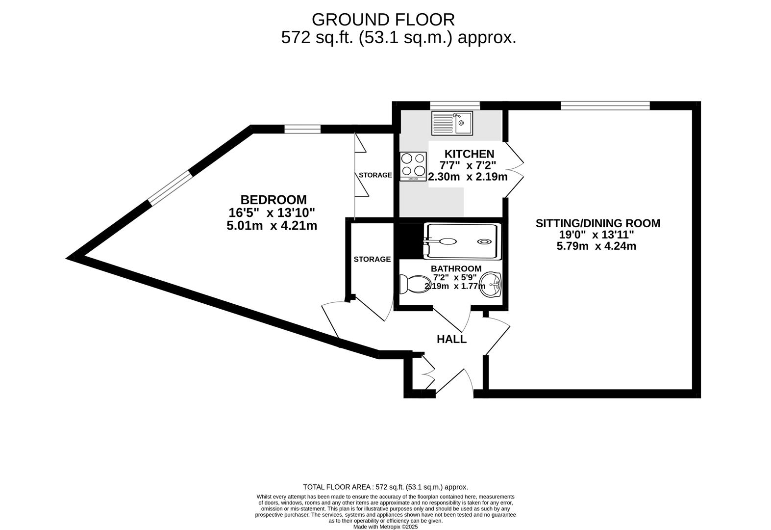 15, Goddard Court, Cricklade Street, Swindon floorplan