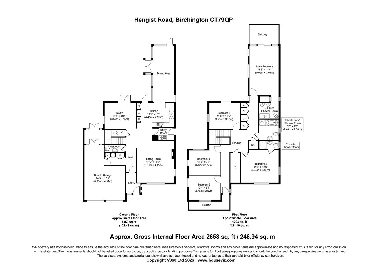 6, Hengist Road, Birchington-On-Sea floorplan