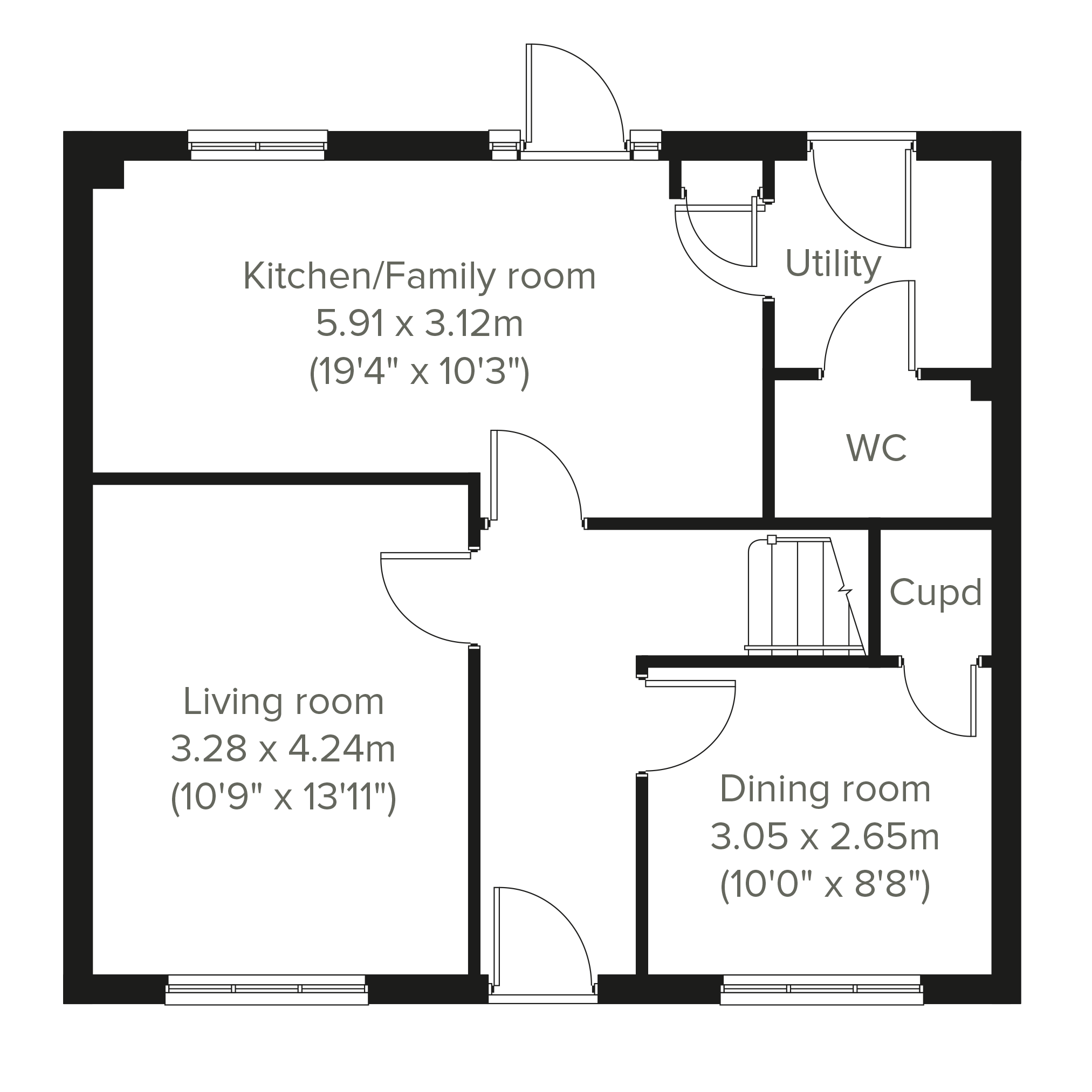 153, Castlehill Road, Wishaw floorplan