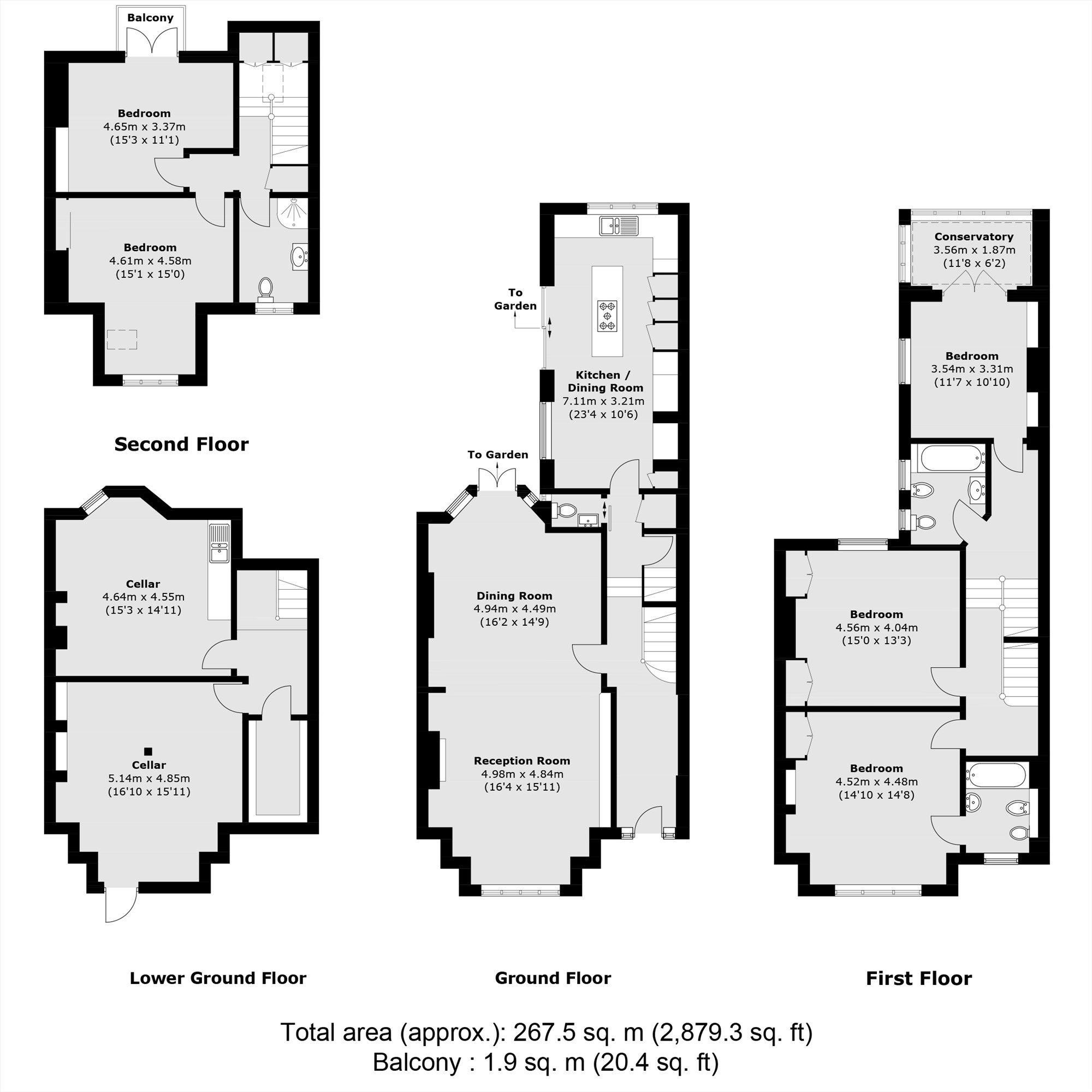 71, Onslow Gardens, London floorplan