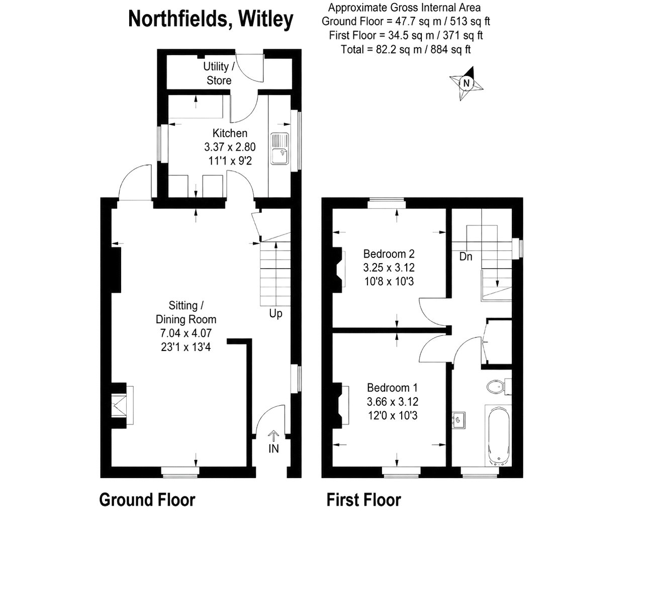 Willow Cottage, 1, Northfield, Godalming floorplan