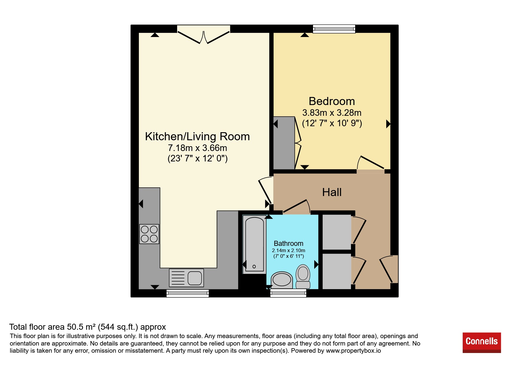 Flat 2, 37, Derby Drive, West Malling floorplan