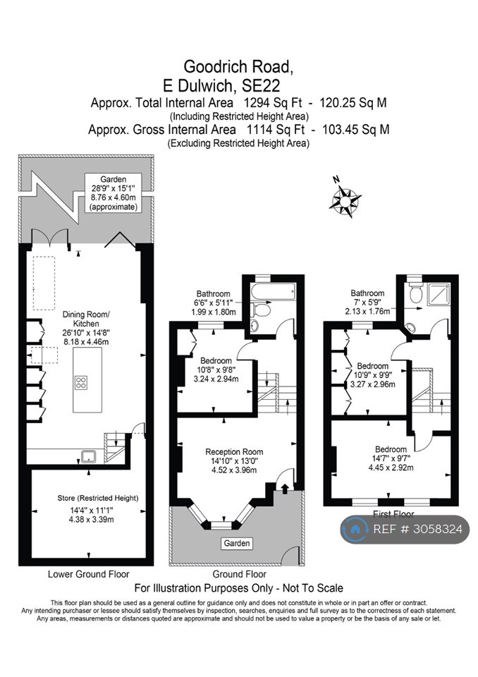 Goodrich Road, East Dulwich, London floorplan