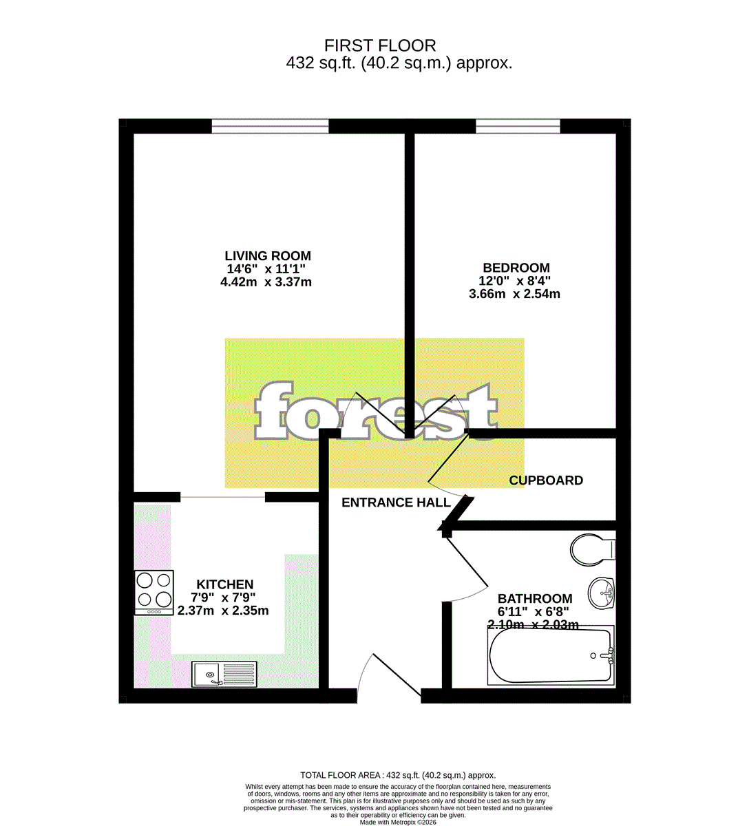Flat 12, Astrid House, Feltham floorplan