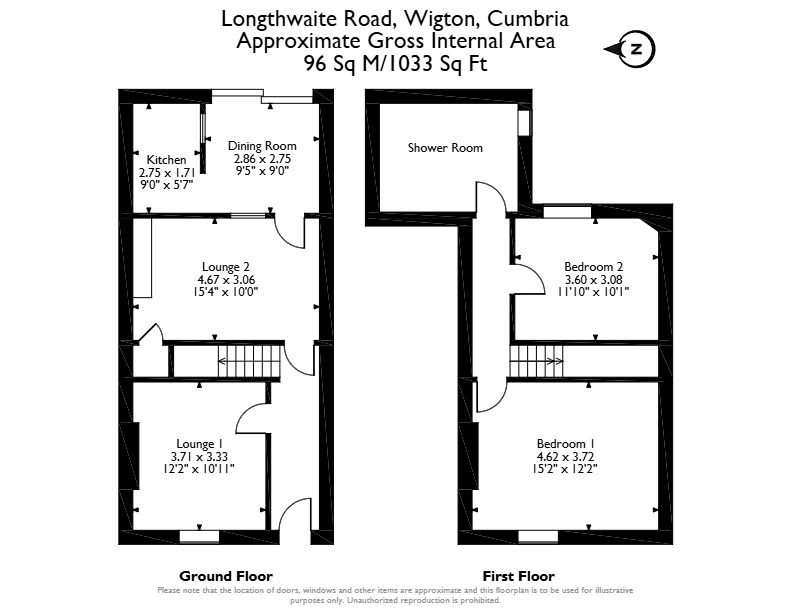 15, Longthwaite Road, Wigton floorplan
