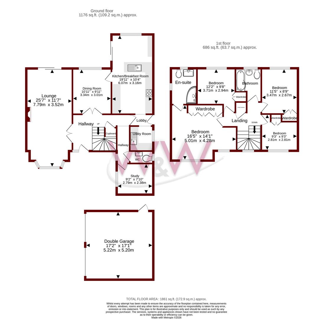 16, Leafy Lane, Fareham floorplan
