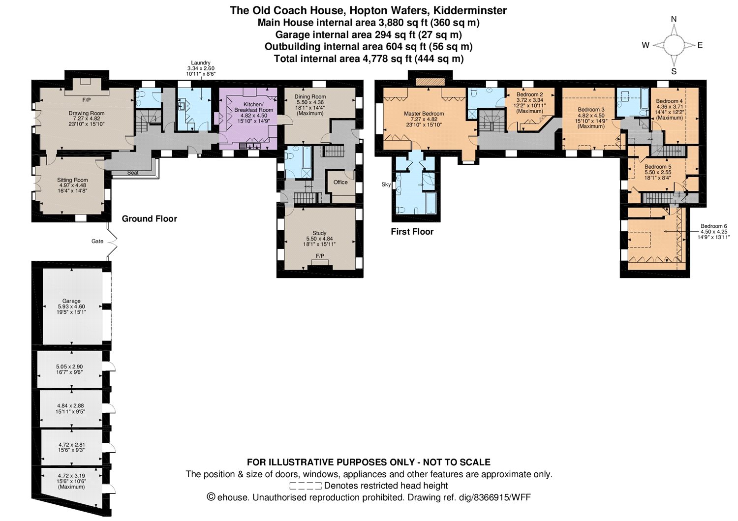 6 Bedrooms Detached house for sale in Hopton Wafers, Kidderminster, Worcestershire DY14