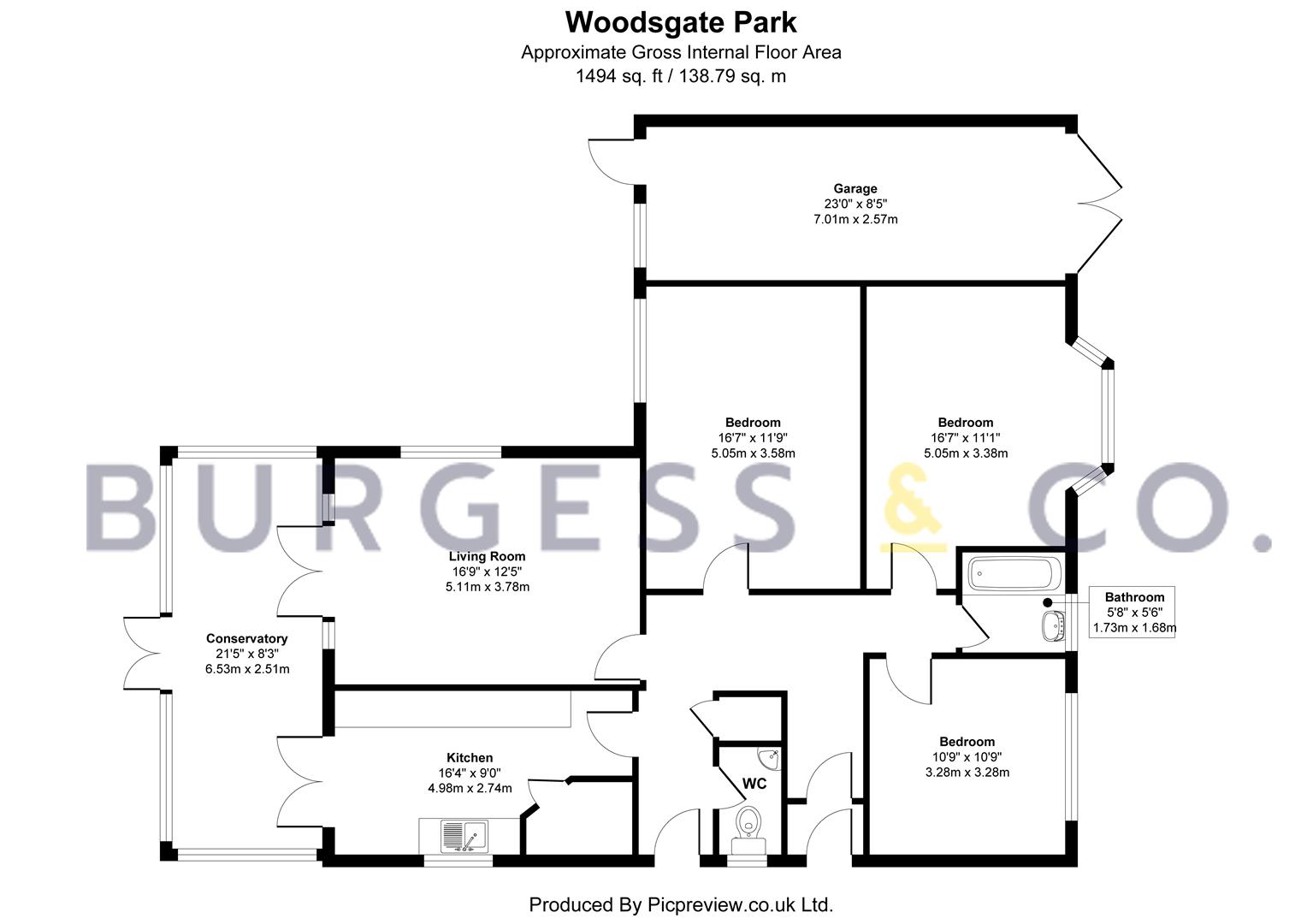 29, Woodsgate Park, Bexhill-On-Sea floorplan