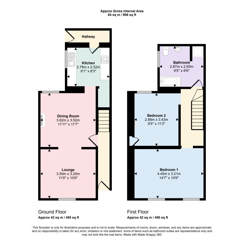16 Pretoria Terrace, Tredegar floorplan