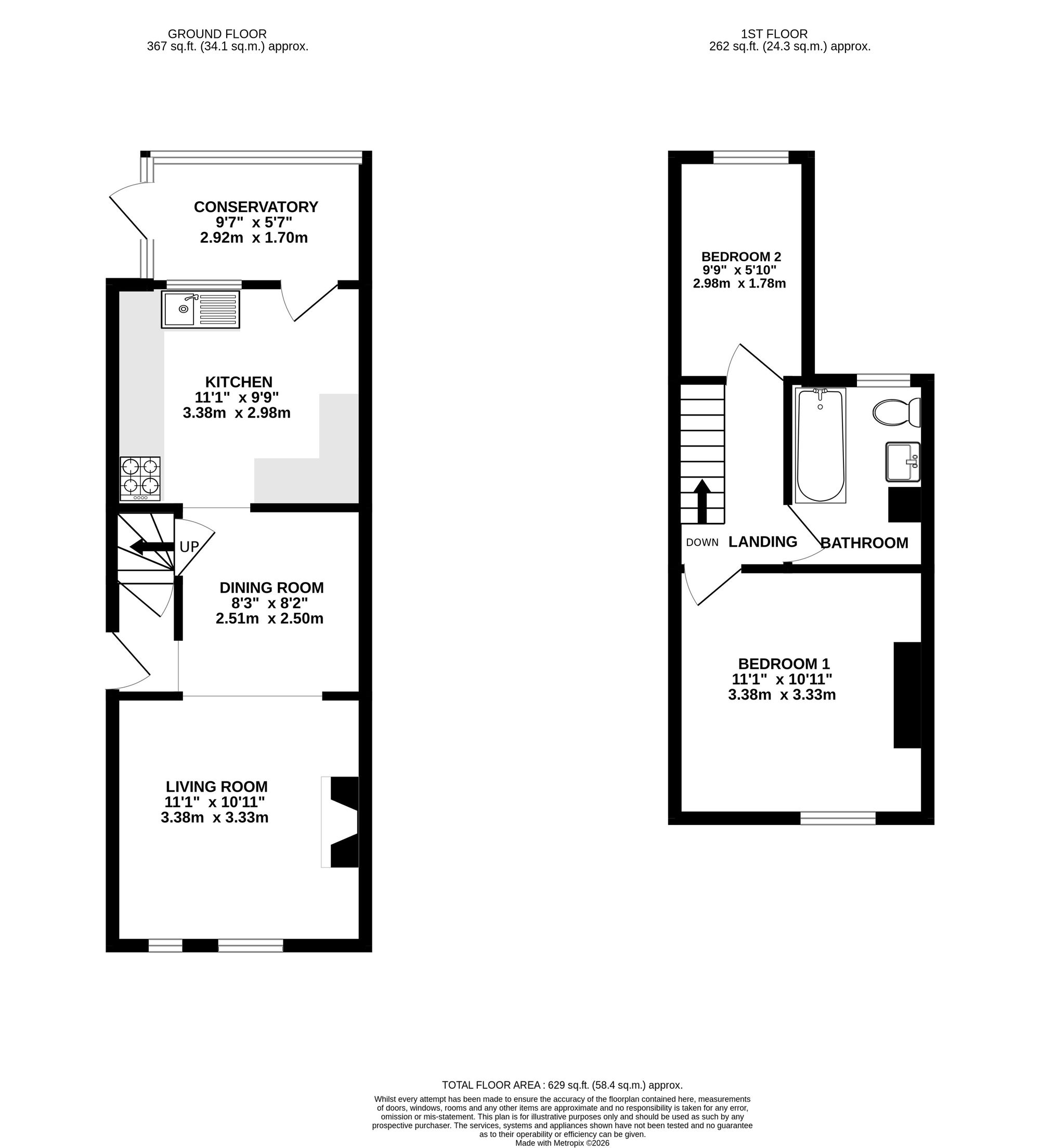 42 Osborne Grove, Crewe floorplan
