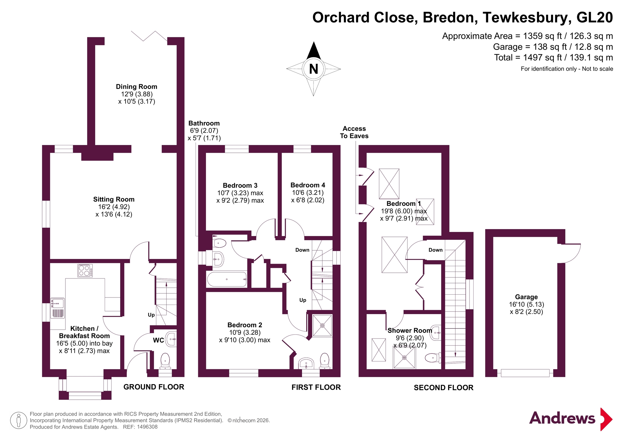 36, Orchard Close, Tewkesbury floorplan