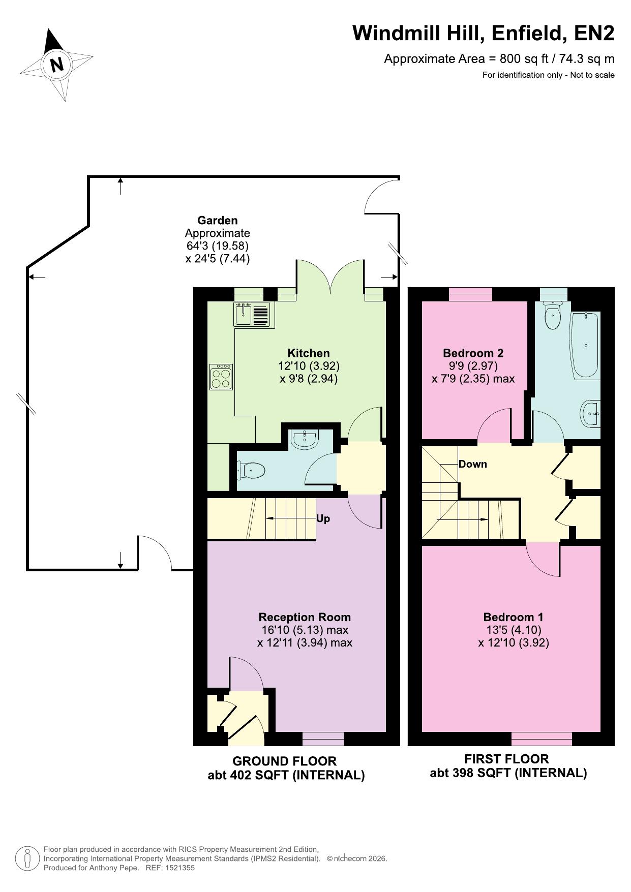 11, Windmill Hill, Enfield floorplan