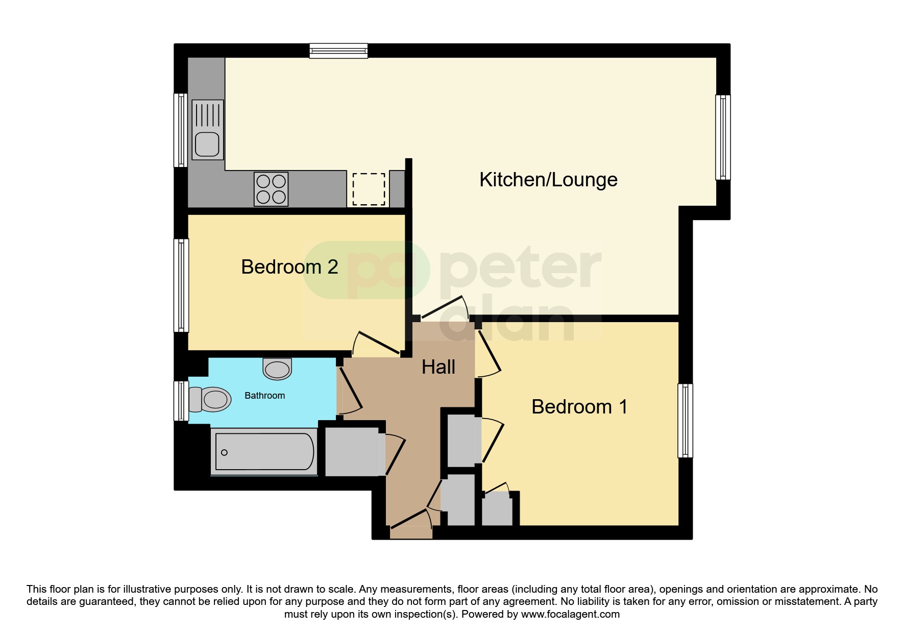 25, Ffordd Wallace, Barry floorplan