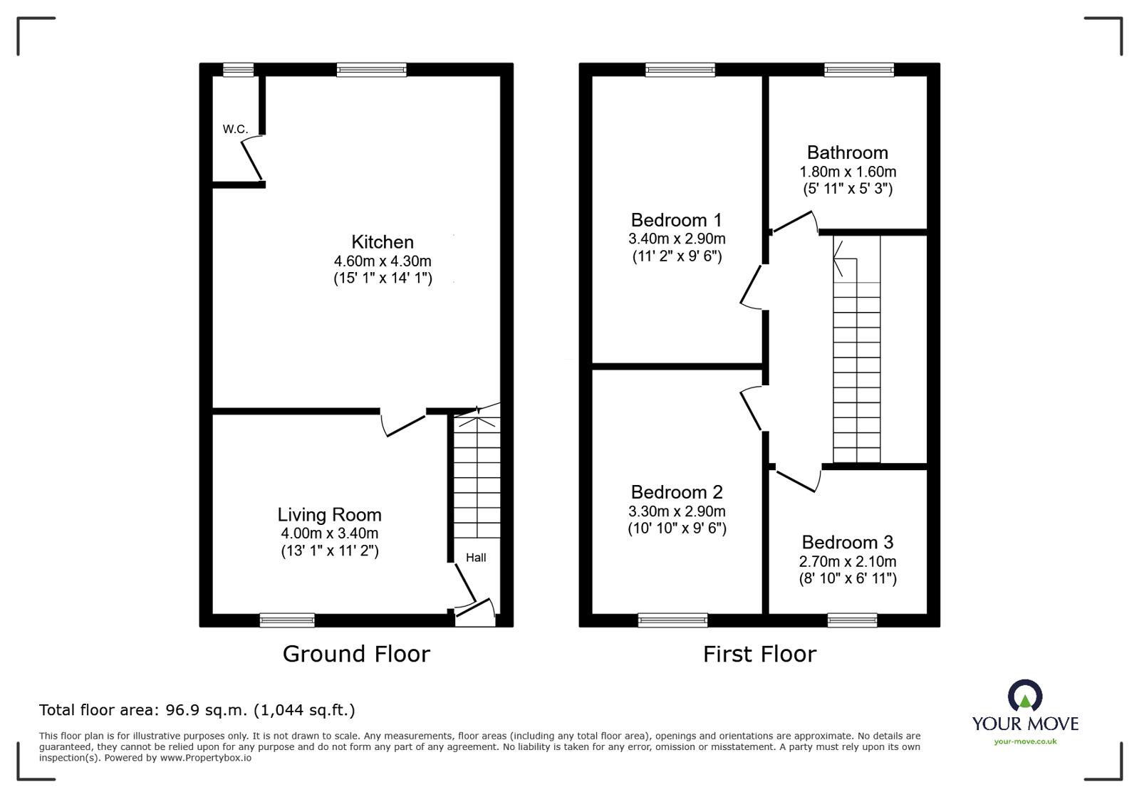 664, High Street, Sandyford, Staffordshire floorplan
