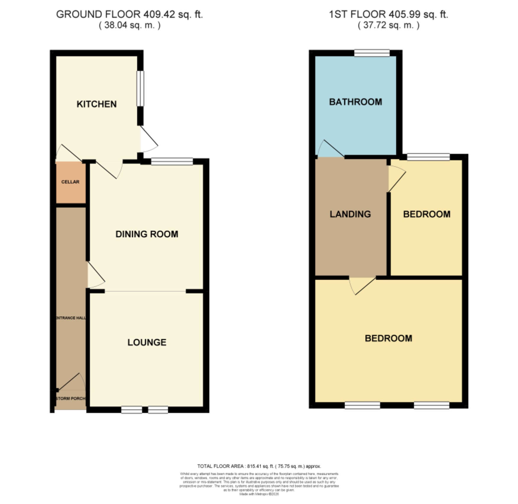 61, Lord Nelson Street, Nottingham floorplan