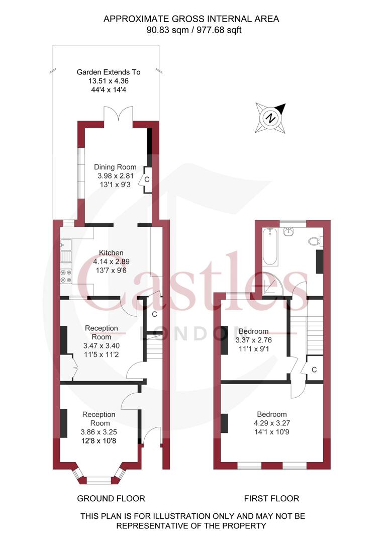 St. Peter's Road, London floorplan